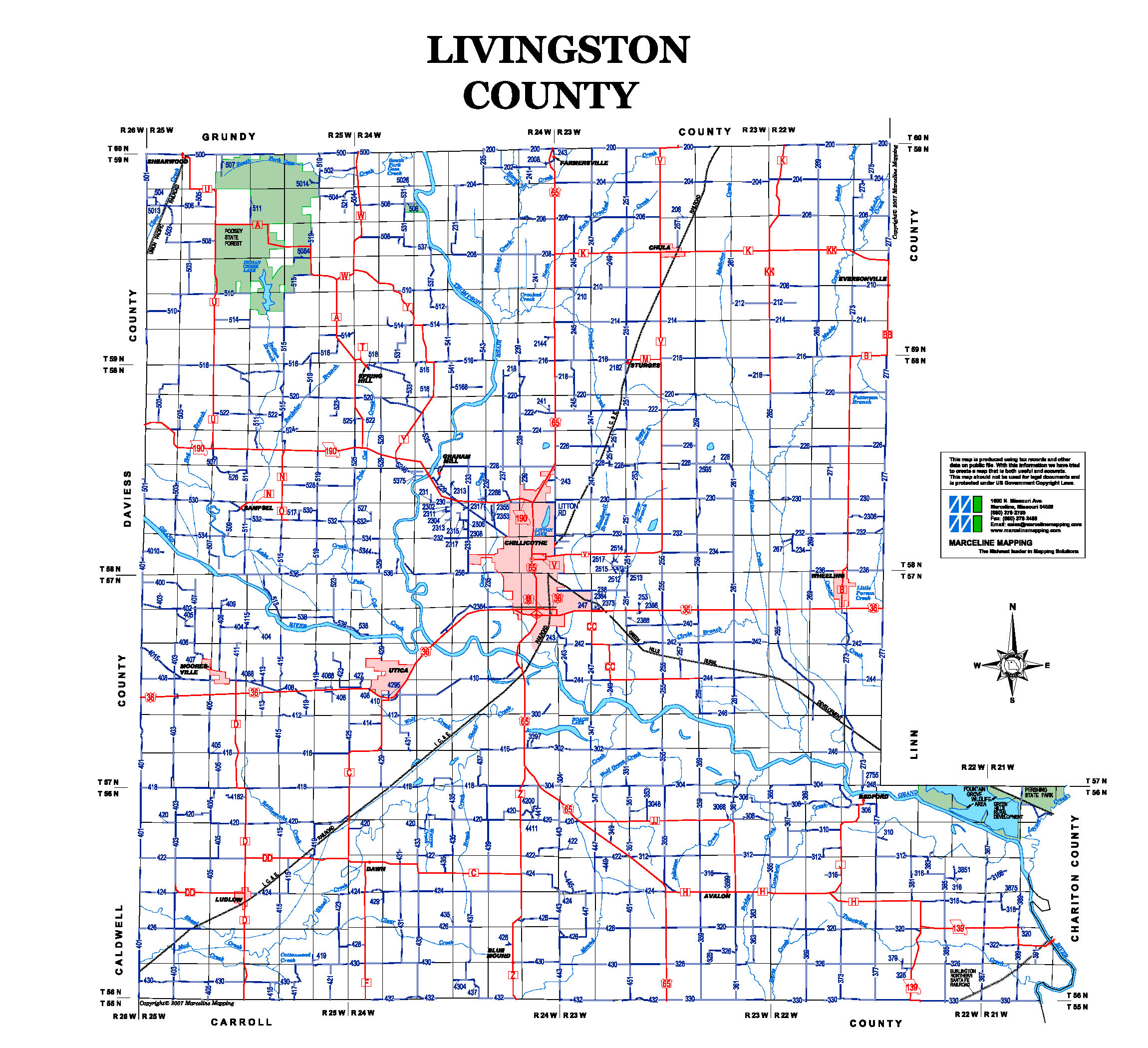 Livingston County Township Map Shari Demetria